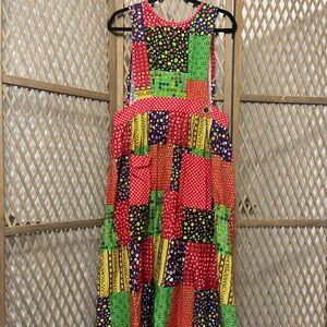 Rare Vintage 1960s Apron Dress
